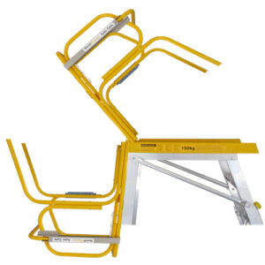 StockMaster Fold-Rail folding platform rail bracket set